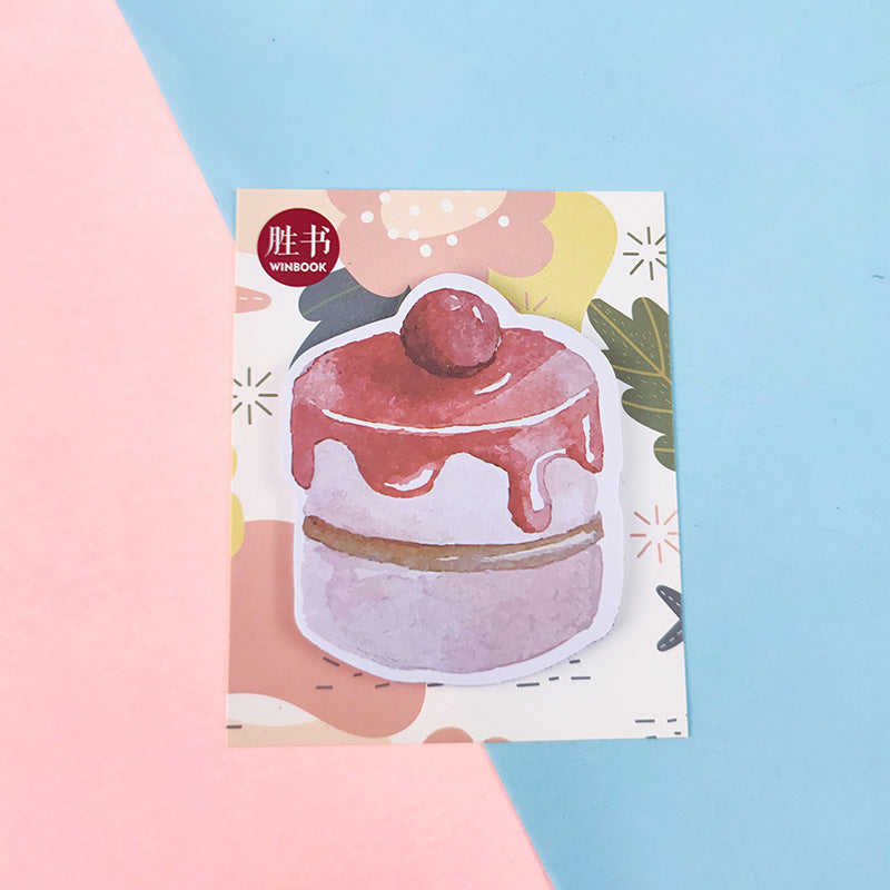 Wholesale 10PCS Cartoon Cake Paper Post-it Notes